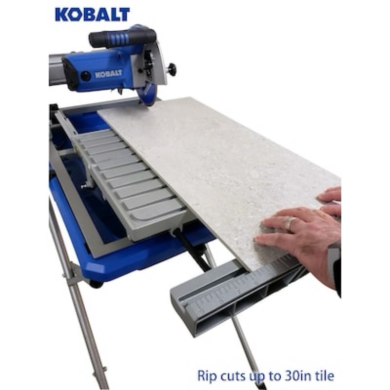 Kobalt Folding Head 9 -Amp 7-in -Blade Sliding Table Tile Saw with Stand