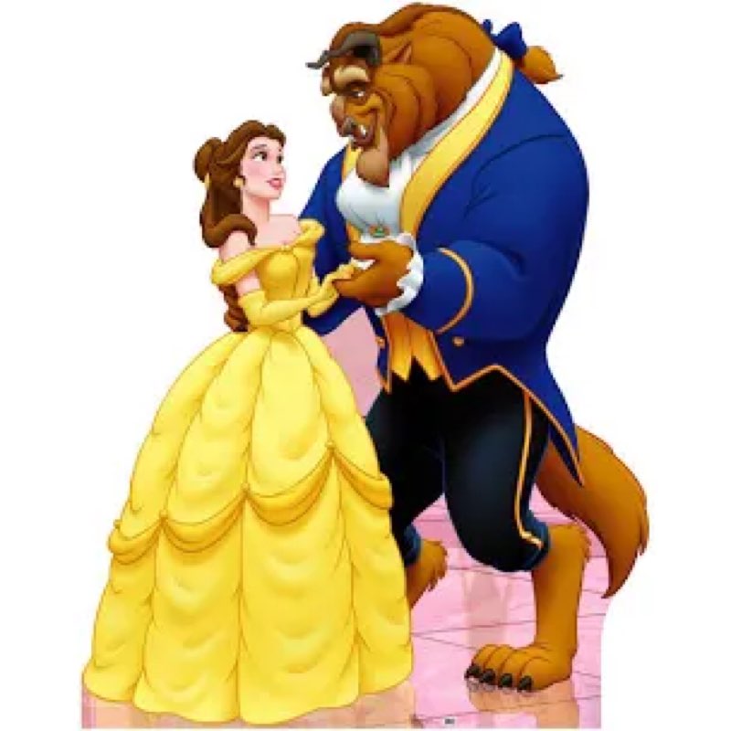 Advanced Graphics Belle and Beast Cardboard Standup