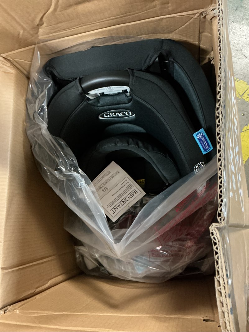 Condition photo showing Good Condition for graco turn2me 3-in-1 rotating convertible car seat, cambridge, rear-facing rotation only, forward-facing mode, highback booster up to 100 lbs, adjustable headrest & harness, steel reinforced frame turn2me 3-in-1 cambridge 2.0