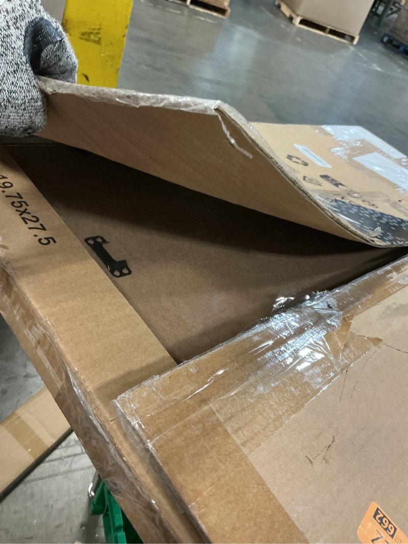 Condition photo showing Good Condition for one wall 18x24 inch floating frame, black wood double glass float picture frame display 11x14/11x17/12x18/13x19/16x20 photos plant or petal specimens for wall hanging - mounting kit included black 18x24