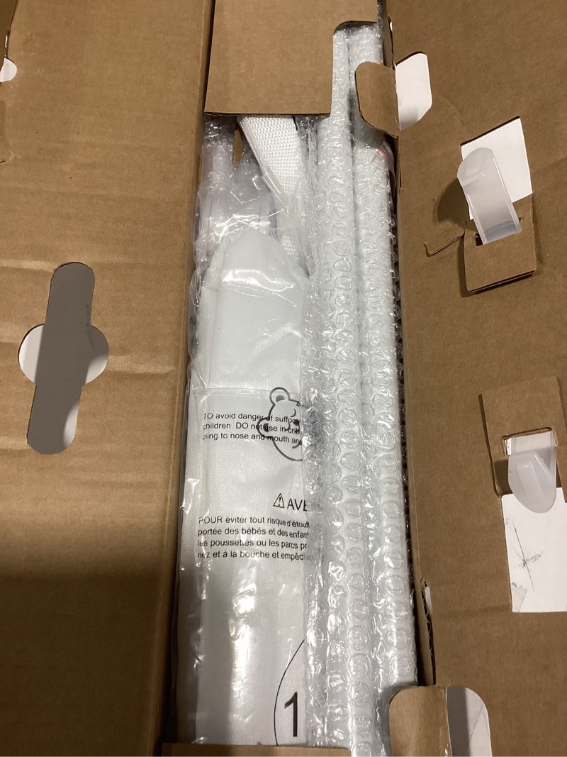 Condition photo showing New/Like New for ComfyBumpy 1-Pack Bed Rail for Toddlers 55.5" L x 19.5" H | Toddler Bed Rails for Twin, Full, Queen & King Mattress Size | Swing Down Rail Guard | Mattress Side Rail for Kids | White