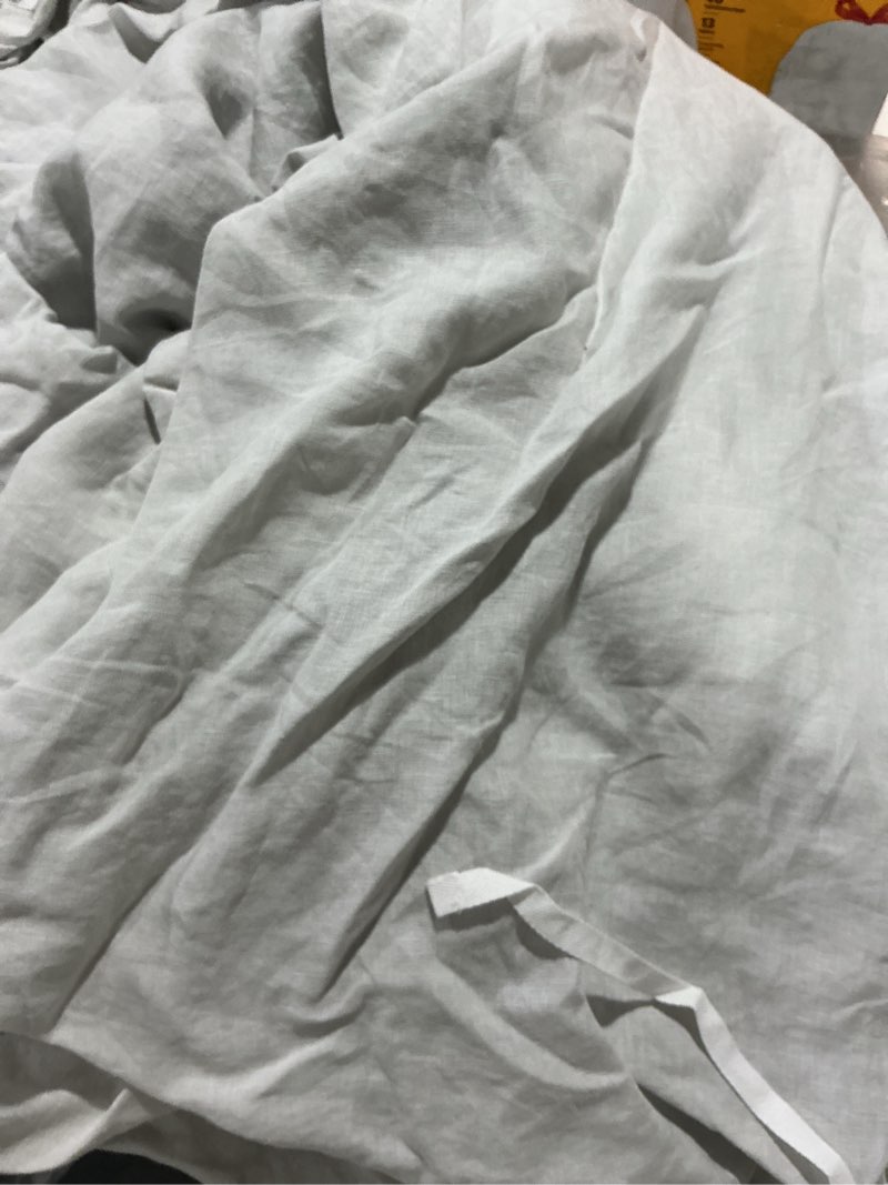 Condition photo showing Good Condition for quince king/cal king european linen duvet cover mist