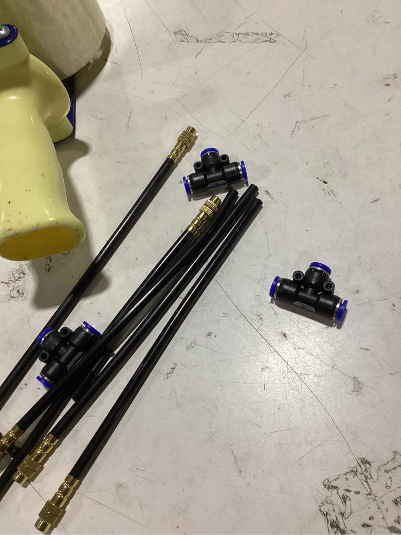 Condition photo showing As Is for hiraliy 360° adjustable copper nozzles 5 item drippers