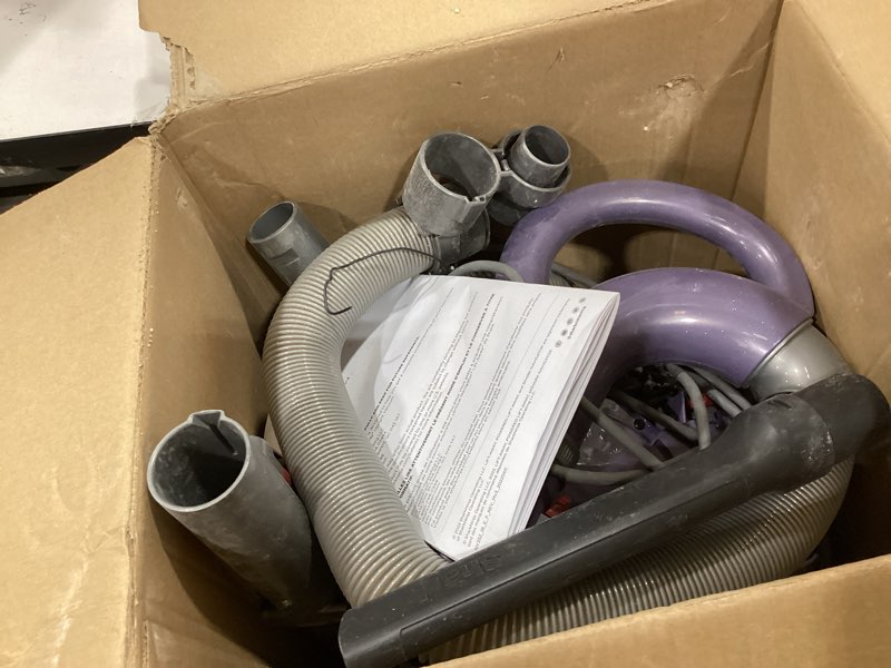 Condition photo showing As Is for shark nv352 navigator lift away upright vacuum, hepa filter, anti-allergen technology, swivel steering, ideal for carpet, stairs, & bare floors, with wide upholstery & crevice tools, lavender navigator (lavender)