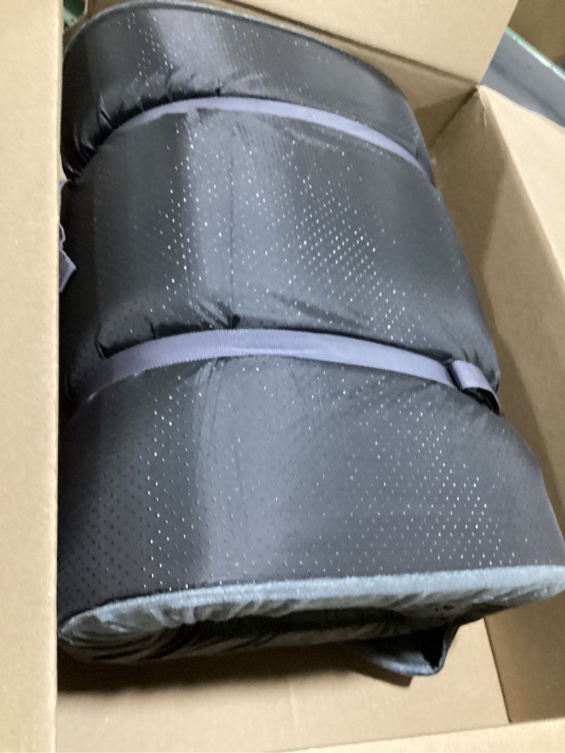 Condition photo showing Good Condition for CYMULA Memory Foam Camping Mattress Pad, CertiPUR-US Sleeping Mat, Portable Roll Up Mattress for Adults, Camping Bed Pads for Sleepover, Car Bed with Travel Bag Grey Small Single/Cot-72x24x3 IN