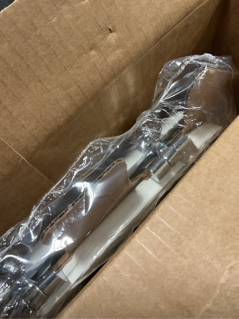 Condition photo showing New/Like New for MAYFAIR 844CP 000 Edgewater Toilet Seat with Chrome Hinges will Never Come Loose, ROUND, Durable Enameled Wood, White