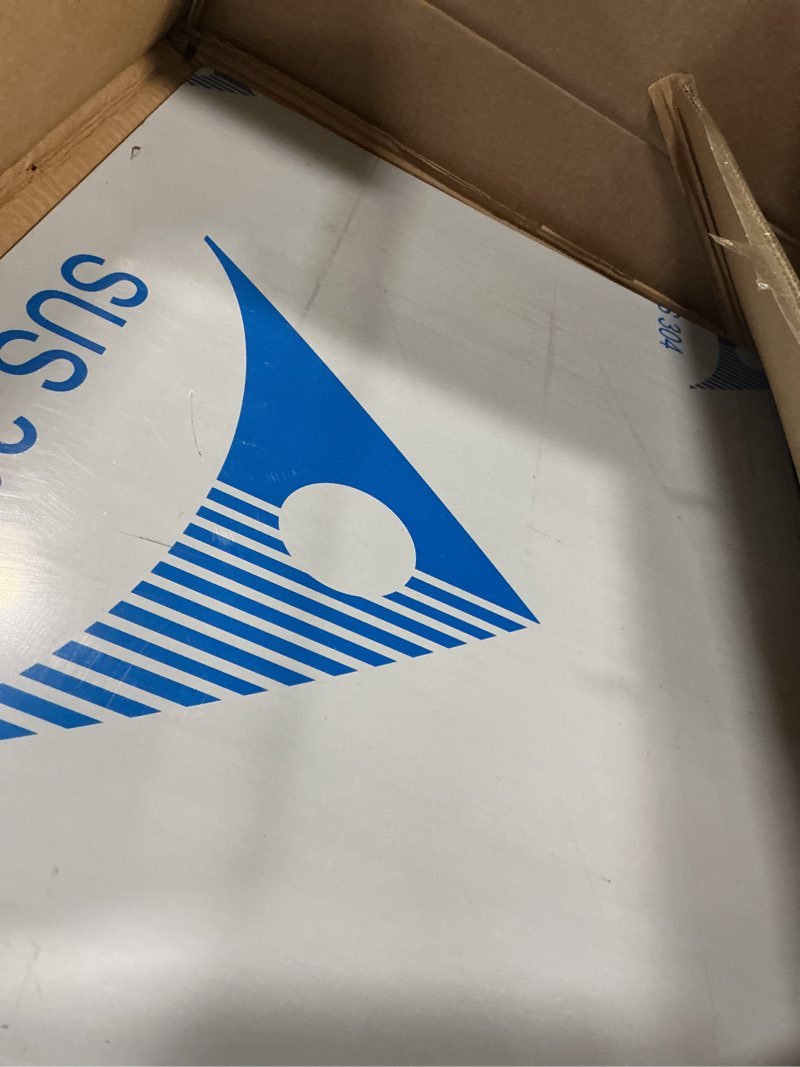 Condition photo showing Good Condition for 304 Stainless Steel Cutting Board with 2 Pack Non-Slip Mats, Yoposeo Heavy Duty Baking Cutting Chopping Boards for Kitchen, Meat, Fruits, Vegetables, Bread and Baking (19.7" X 15.7"/ 50 X 40cm) 19.7"L x 15.7"W