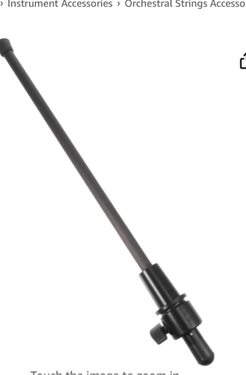 BESTonZON 1pc Carbon Fiber Double Bass End Pin Support Rod Height Tail Post for Double Non- Design Accessory for Musicians and Beginners Black