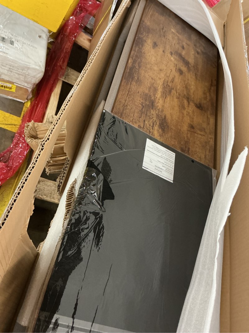 Condition photo showing New/Like New for Marsail Standing Desk Adjustable Height, 55x24 Inch Electric Standing Desk with Storage Bag, Stand up Desk for Home Office Computer Desk Memory Preset with Headphone Hook Rustic Brown 63*24