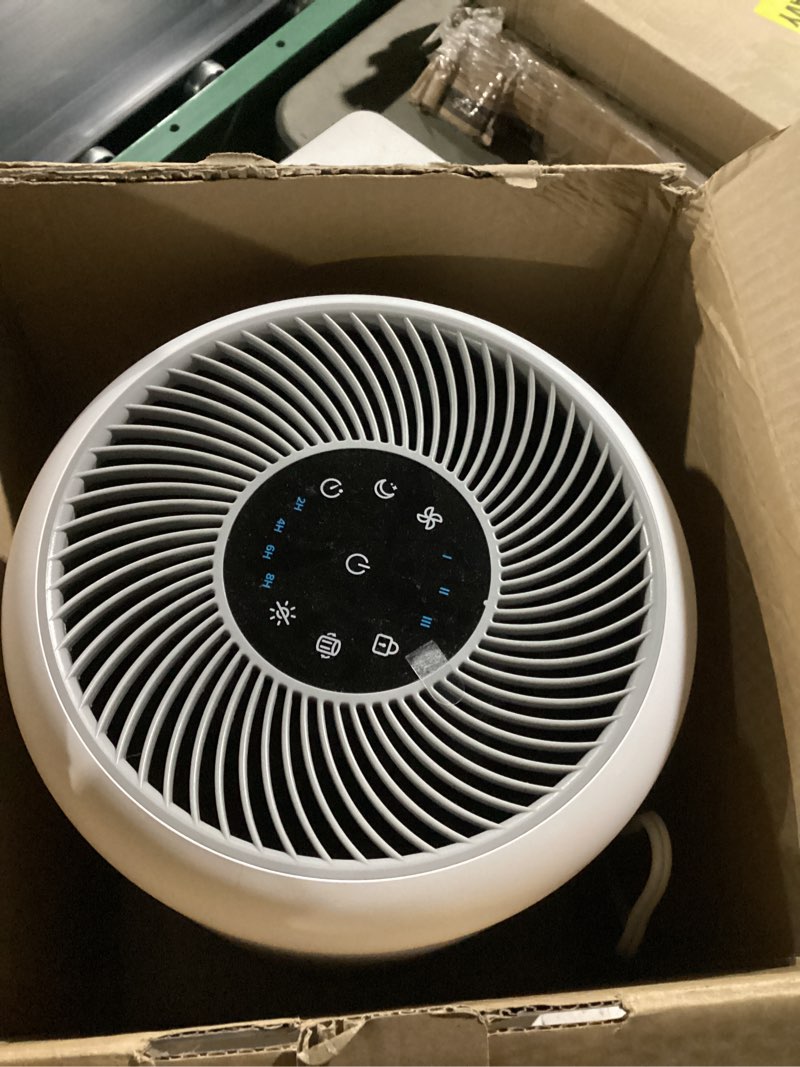Condition photo showing New/Like New for levoit air purifier for home allergies pet hair in bedroom, covers up to 1073 ft² by 56w high torque motor, aham verifide, 3-in-1 filter with hepa sleep mode, remove dust smoke odor, core300-p, white