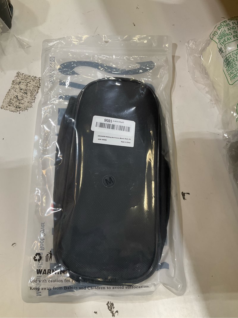 Condition photo showing New/Like New for fracture walking boot cover for medical black short 2025,medium | water resistant slip resistant rubber sole easy on and off snug fit black short 2025 medium