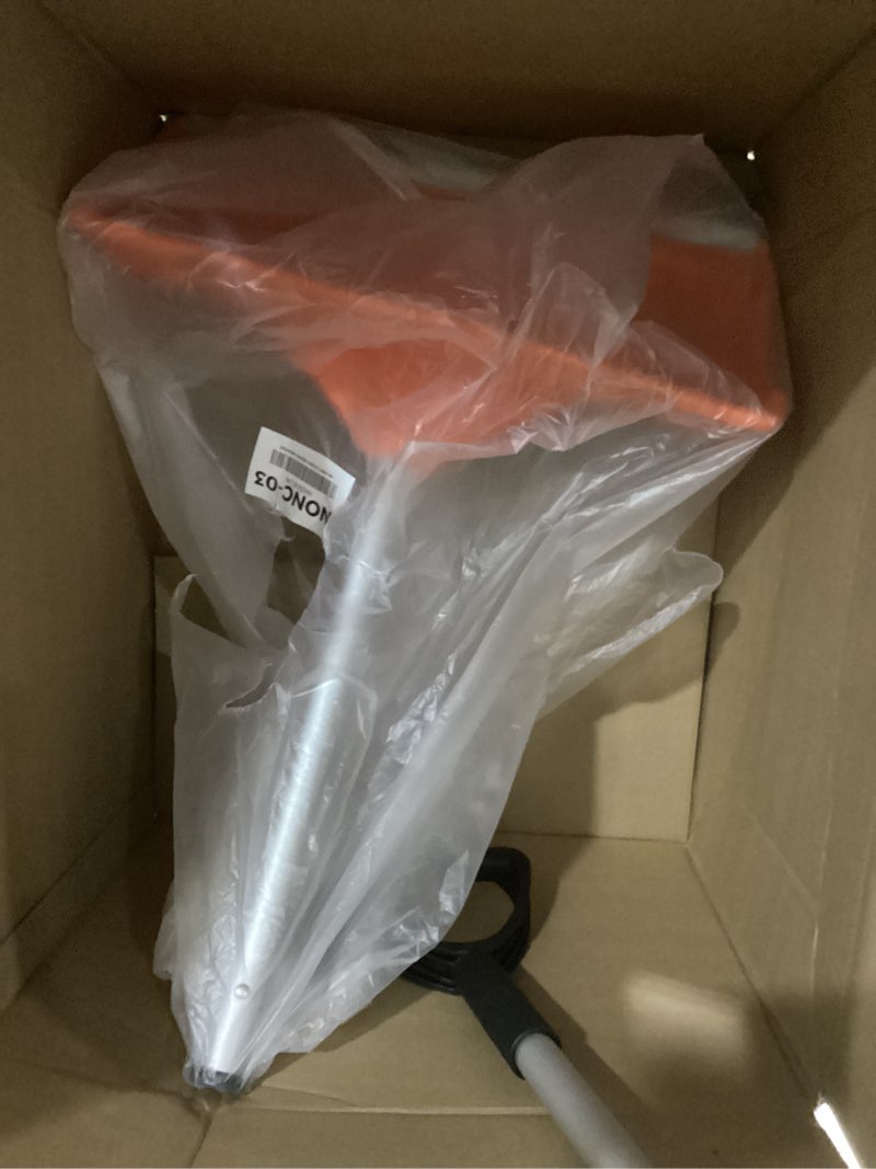 Condition photo showing As Is for Snow Pusher Shovel for Driveway, Wide Snow Shovel for Car Garage, Sidewalks and Doorways, Profession