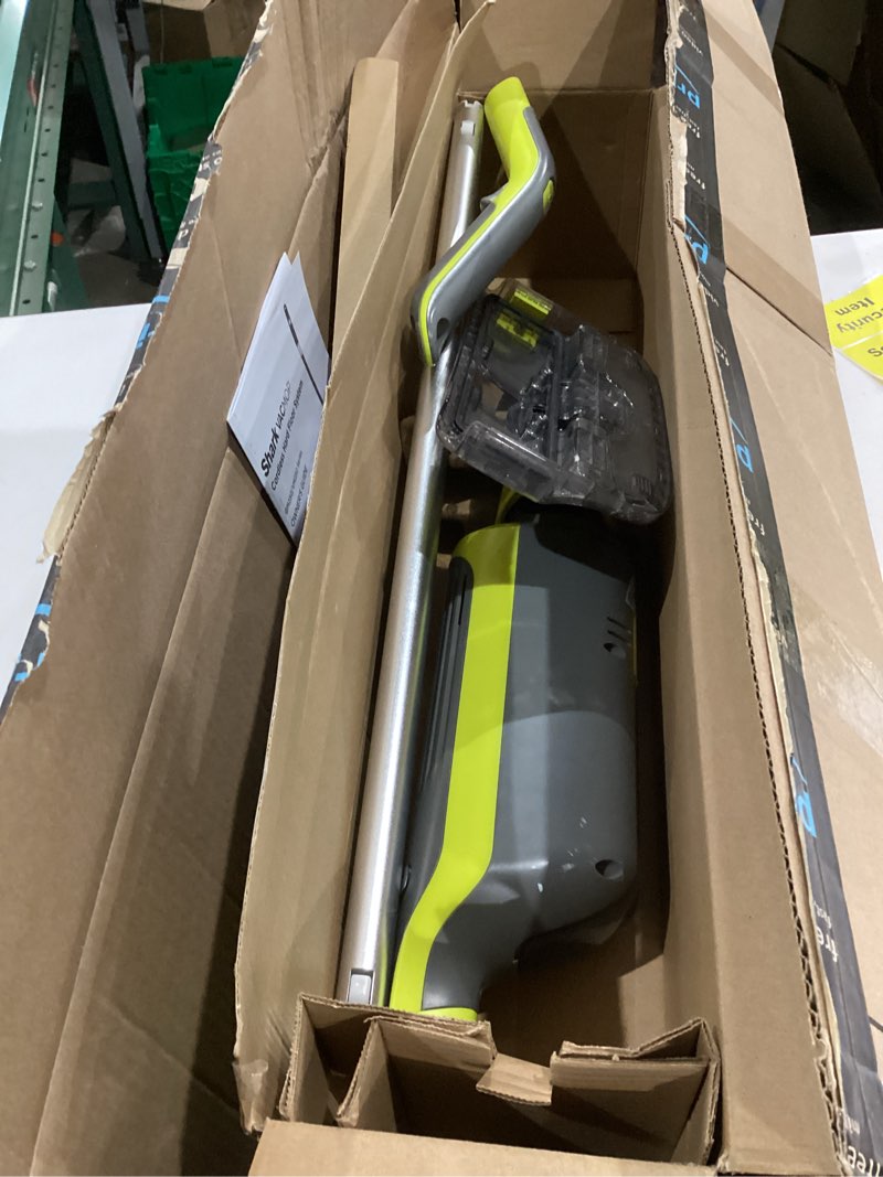 Condition photo showing Good Condition for Shark VACMOP Cordless Hard Floor Cleaner, Vacuum and Spray Mop, Powerful Suction, Lightweight, LED Headlights, Includes 4 Disposable Pads, 12oz Multi-Surface Cleaning Solution, Gray, VM252