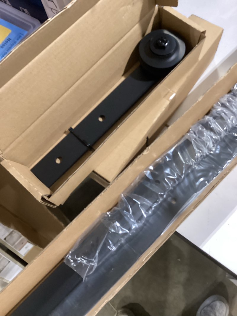 Condition photo showing Good Condition for reliabilt 78-in matte black interior i-strap barn door kit