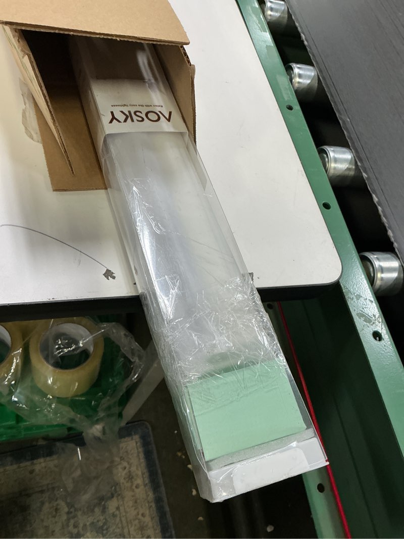 Condition photo showing As Is for AOSKY Cordless Roller Shades for Windows Light Filtering Shades with 5% Openness Solar Screen Semi Sheer Roller Blinds UV Protection for Office and Home. Easy to Install 44" W x 72" H (White) 44"W x 72"H White