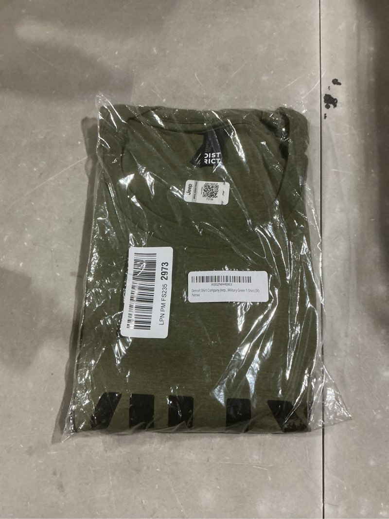 Condition photo showing Good Condition for detroit shirt company jeep® wrangler willys triblend, military green t-shirt 3x-large military green
