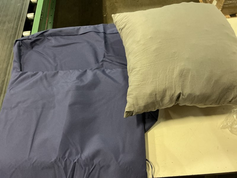 Condition photo showing As Is for ipynbap outdoor cushions for patio furniture,outdoor seat cushion set 24 x 24 x 5.75 inch,waterproof & fade resistant outdoor chair cushions,deep patio chair cushion with removable cover,navy blue navy blue 24*24+5.75/25*22.5"