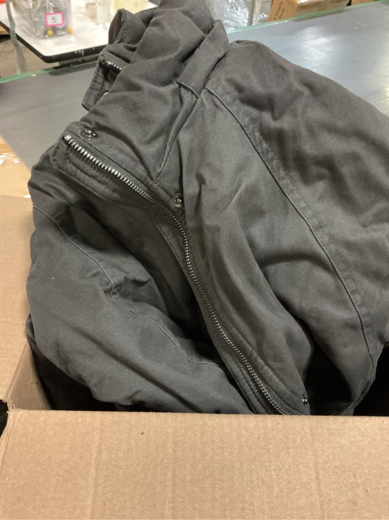Condition photo showing Good Condition for wenven women's winter warm sherpa lined jacket heavy parka coat with hood large grey