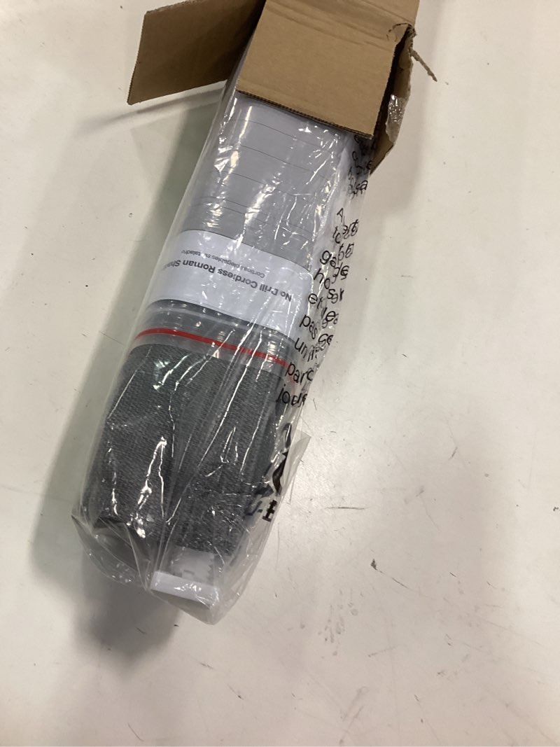 Condition photo showing Good Condition for LazBlinds No Drill Roman Shades for Windows, Cordless Light Filtering Window Shades with UV Protection, Polyester Fabric for Bedroom & Living Room, 35" W x 64" H, Grey Light Filtering - Grey 35"W x 64"H
