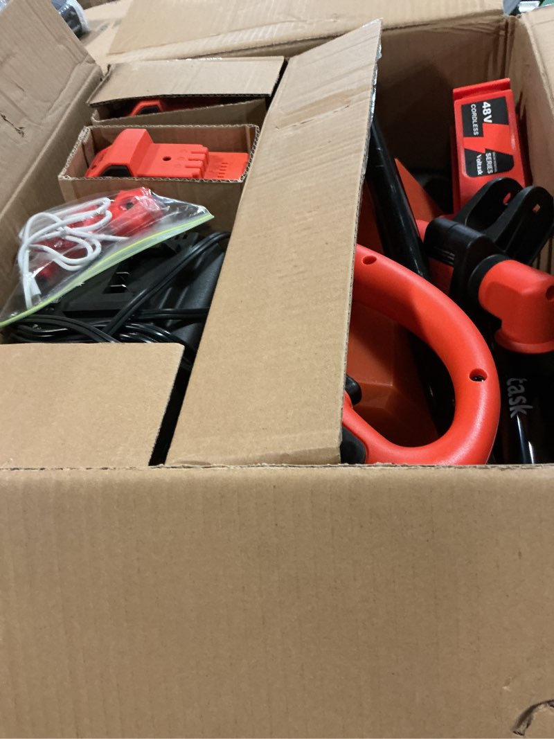 Condition photo showing Good Condition for VOLTASK Cordless Snow Shovel with Wheels, 48V | 16-Inch | 4-Ah Brushless Cordless Snow Blower, Battery Snow Blower with Directional Plate & LED Lights (2 * 24V Battery & Dual Quick Charger Included)