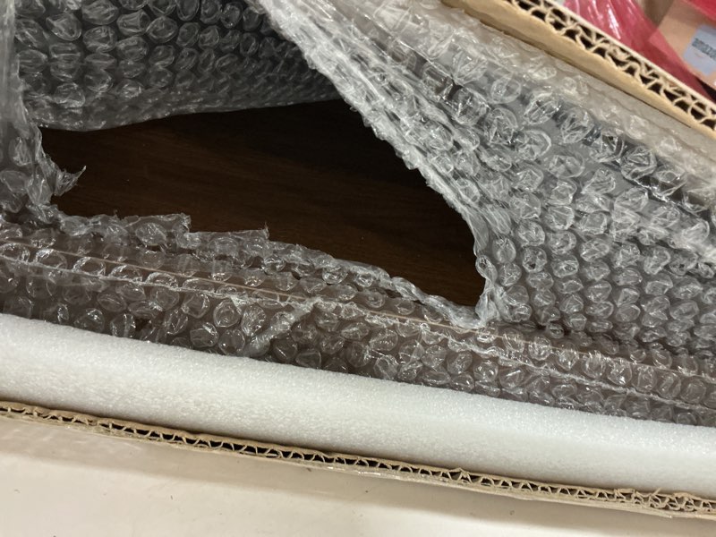 Condition photo showing Good Condition for Wooden Wire Shelf Covers for Pantry & Closet – Wire Rack Covers for Shelves, Durable Wood Shelf Covers for Kitchen, Laundry Room, Storage Organization(Walnut,24in*12in) Brown(walnut) 24in*12in