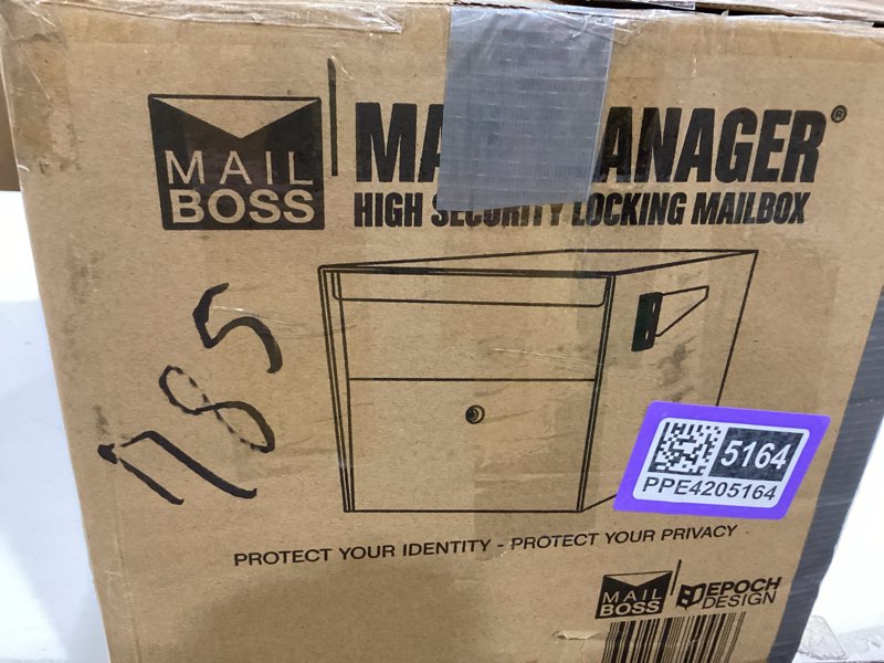 Condition photo showing Good Condition for mail boss 7509 mail manager curbside locking security mailbox, alpine white