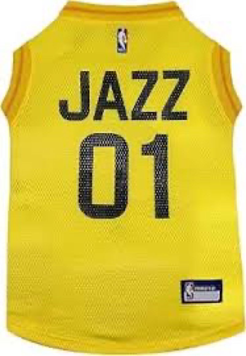 Pets First NBA Utah Jazz Dog Jersey, X-Large - Tank Top Basketball Pet Jersey