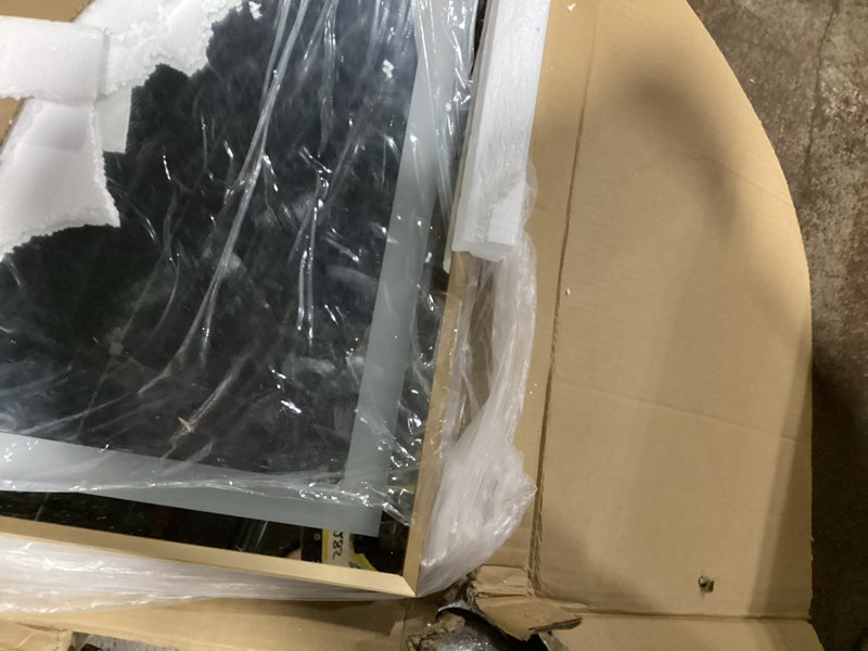 Condition photo showing Good Condition for TETOTE 96 x 36 Bathroom LED Mirror Brushed Gold Metal Frame Frontlit & Backlit Vanity Mirror Anti-Fog Stepless Dimmable 3 Colors White/Warm/Natural Wall-Mounted 36"L x 96"W Brushed Gold