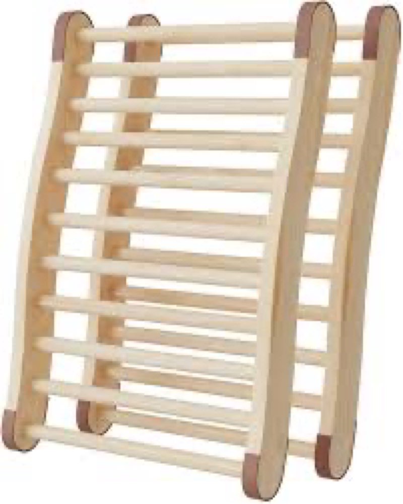 2 Pack Upgraded Sauna Backrest, Sauna Accessories, Sauna Backrest Infrared, Wooden Sauna Backrests Slip-Resistant and Ergonomic S-Shape, Barrel Sauna Backrest for Any Barrel or Infrared Sauna