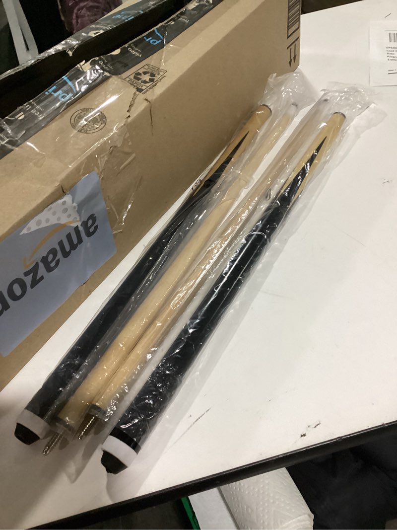 Condition photo showing As Is for 20 OZ Pool Cue Sticks 36inch 42inch 48inch 52inch 58inch Set of 2 or 4,Billiard Cue Sticks with 13mm Leather Tip for Beginners,Adults(2-Piece?14 OZ to 20 OZ) 42inch-set of 2