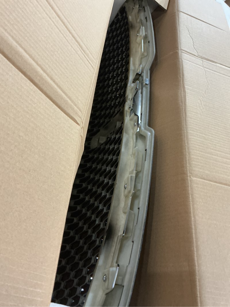 Condition photo showing Good Condition for jolong front grille fit for lincoln mkz 2017-2019 bumper upper hood grill replacement for hp5z8200aa (black)