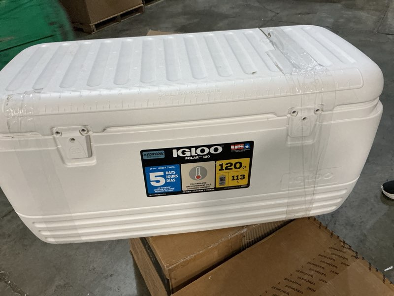 Condition photo showing As Is for igloo polar hard coolers