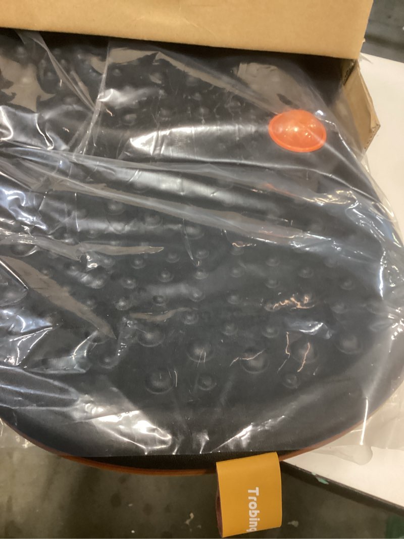 Condition photo showing Good Condition for Trobing Standing Desk Mat Balance Board with Rollerball, Wooden Wobble Anti Fatigue Mat Balance Board for Standing Desk, Home Office Non-Slip Comfort Floor Mat to Relieve Foot, Knee, and Back Pain A: Medium Black ( 21 inch ?