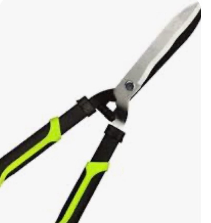 jardineer 2pack hedge shears & pruners set, 23.6'' hedge clippers for trimming bushes, thick branches, borders, handhled shrub trimmer with high carbon steel wavy-blade and ergonomic tpr grip