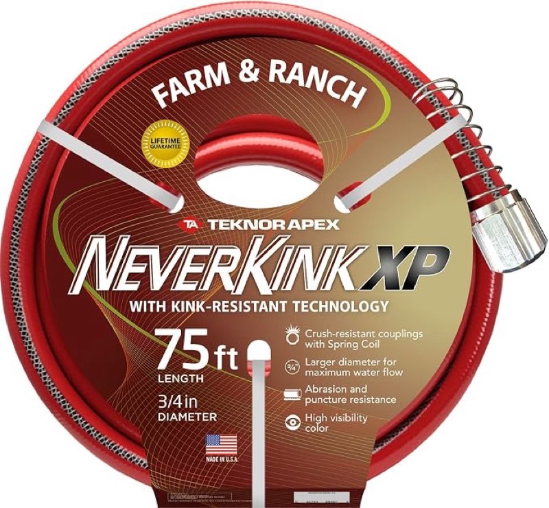 Neverkink Xtreme Performance Farm and Ranch Hose, 3/4-In. x 75-Ft. -9846