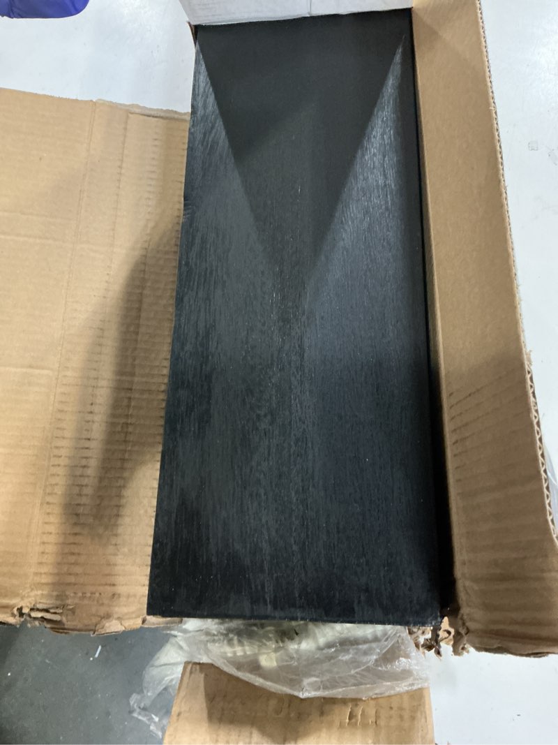 Condition photo showing Good Condition for 48 Inch Floating Shelves for Wall Rustic Brown Wood Wall Shelves for Bedroom Set of 4 48 inch Rustic Brown