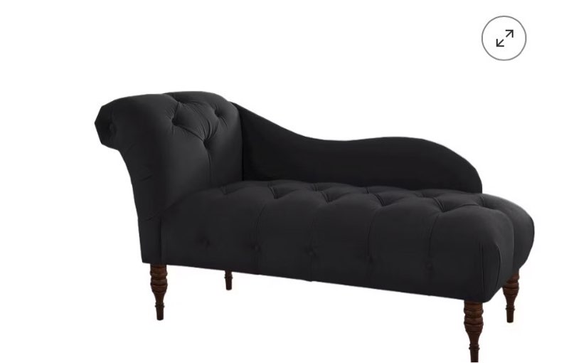 images Skyline Furniture Custom Upholstered Tufted Chaise, 1 of 8   Skyline Furniture Custom Upholstered Tufted Chaise, 2 of 8, play video Skyline Furniture Custom Upholstered Tufted Chaise, 3 of 8  Skyline Furniture Custom Upholstered Tufted Chaise, 4 of 8  Skyline Furniture Custom Upholstered Tufted Chaise, 5 of 8  Shop all Skyline Furniture Skyline Furniture Custom Upholstered Tufted Chaise