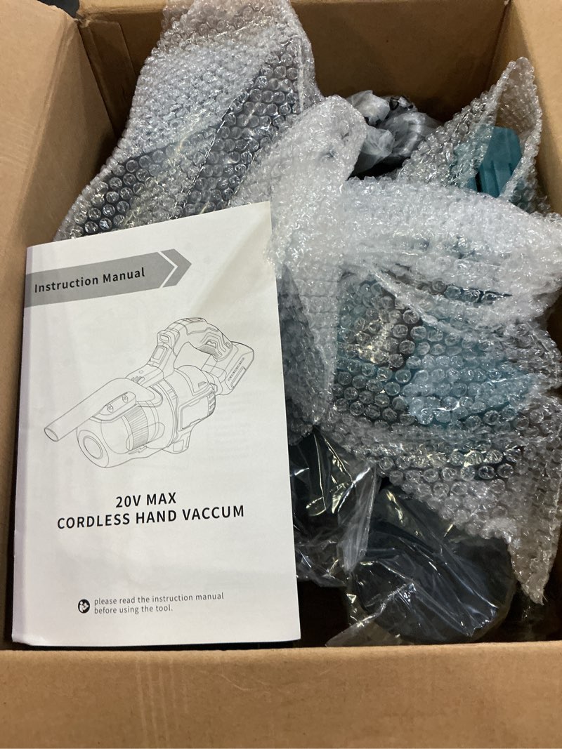 Condition photo showing New/Like New for cordless handheld vacuum cleaner compatible with makita 18v battery , 16000pa portable shop vacuum with 2 hepa filters & 4 attachments, lightweight vacuum for car, home & garage(tool only, no battery)