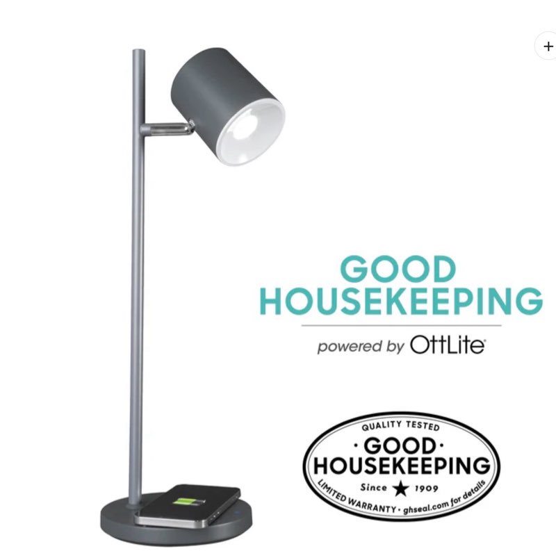 Good Housekeeping by OttLite Modern LED Desk Lamp