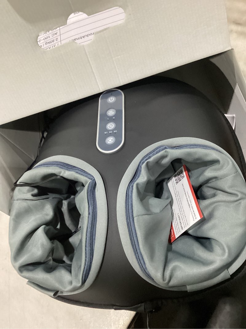 Condition photo showing Good Condition for medcursor foot massager with heat - shiatsu feet massage machine delivers relief for tired muscles & plantar, deep kneading therapy, multi-level settings for home, office use, size up to 13" fm04