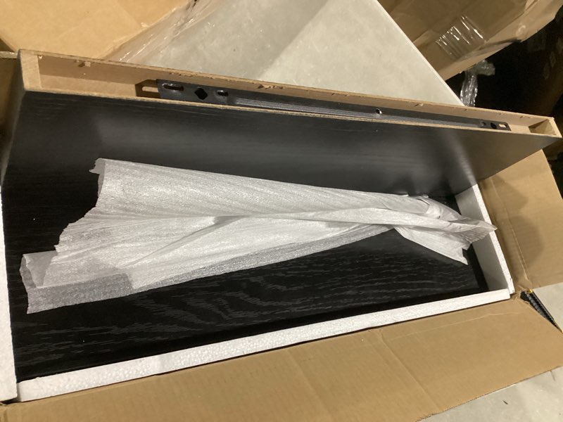 Condition photo showing Good Condition for AMADA HOMEFURNISHING Floating Shelves Wall Mounted, 24 x 7 Inch Wall Shelves for Bathroom, Bedroom, Living Room, Black Shelves Set of 2 - AMFS05 | Wall Shelves, for Bathroom, Bedroom, Living Room, Shelves Black 24 inches