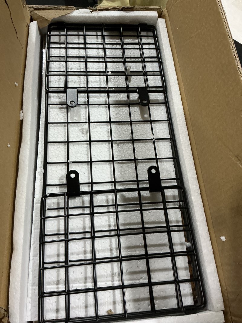 Condition photo showing As Is for (Similar to stock photo) QTJH Collapsible Storage Bin/Containe? Transfer box,crate Transit storage of various items (Gray 23.6\" L x 15.7\" W x 8.6\" H)