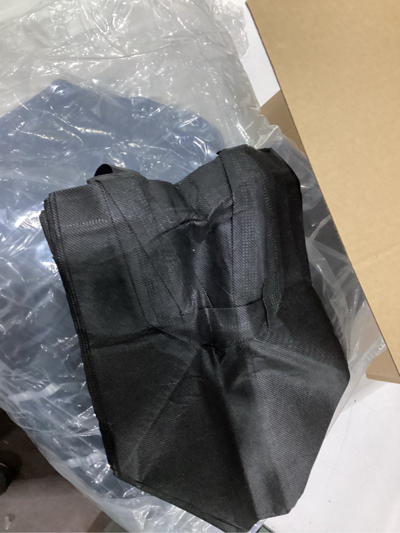 Condition photo showing New/Like New for Windyun Reusable Gift Bag Bulk 8 x 6 x 8 Inch Non Woven Shopping Bag with Handle Reusable Grocery Tote for Christmas Party Black 200