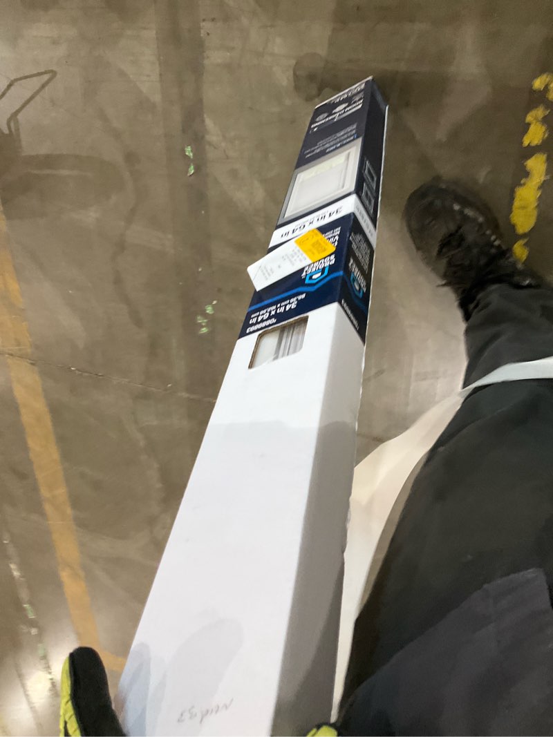 Condition photo showing Good Condition for project source light filtering 1-in slat width 34-in x 64in cordless white vinyl