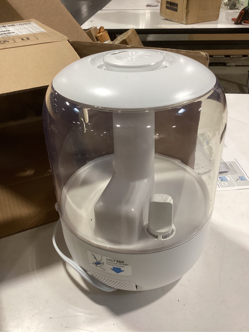 Condition photo showing Good Condition for DREO Humidifiers for Bedroom, 3L Top Fill 30H & 26dB Quiet Runtime for Large Room, Cool Mist Ultrasonic Humidifier with Humidity Sensor, Night Light for Home, Baby, Nursery, Plants, New Edition Pearl White