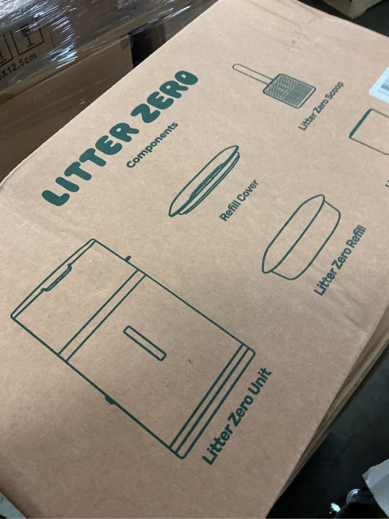 Condition photo showing Good Condition for litter zero premium cat litter disposal system, white, smart waste management bin with standard refill, 7-layer odor lock technology, made in korea (1) base set
