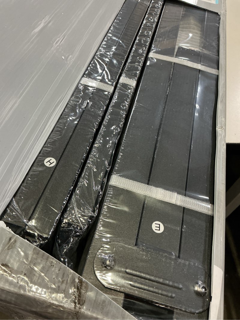 Condition photo showing New/Like New for new jeto metal bed frame,queen size bed frame with storage space,heavy duty sturdy mattress foundation,easy assembly,no box spring needed, black,14 inch,queen