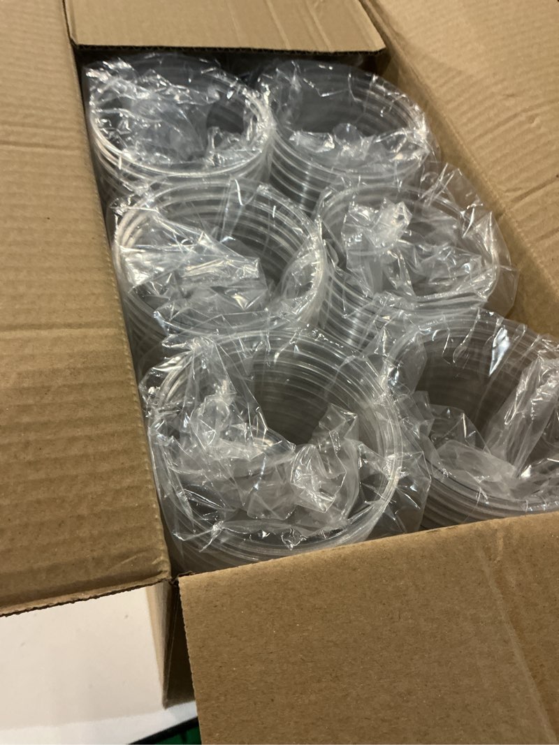 Condition photo showing New/Like New for WELLIFE 12 oz Clear Plastic Cups, 200 Pcs Disposable Wine Glasses Stemless Cocktail Punch Cups for Cold Drinking Wedding Party Supplies Birthdays Valentine's Day Easter 12 oz 200 pcs