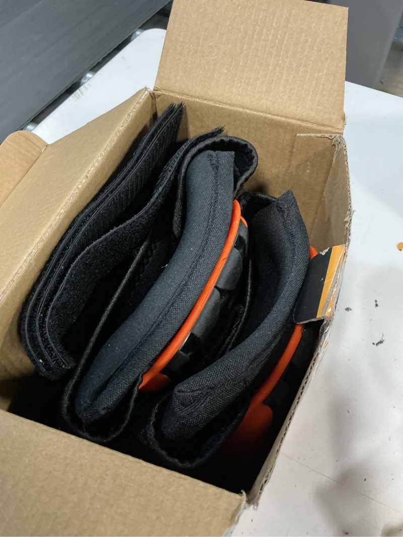 Condition photo showing Good Condition for grenpro professional knee pads for work,heavy duty thick foam knee pads tools,knee pad with soft gel cushion for construction,work,flooring,gardening,cleaning,tiling,orange