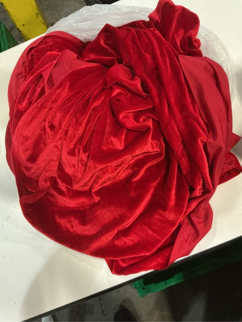 Condition photo showing Good Condition for kkjiaf red stretch velvet fabric 60 inch wide, 5 yard soft stretchy fabric for sewing clothes, apparel, costume, crafts - 90% polyester 10% spandex red 5 yard